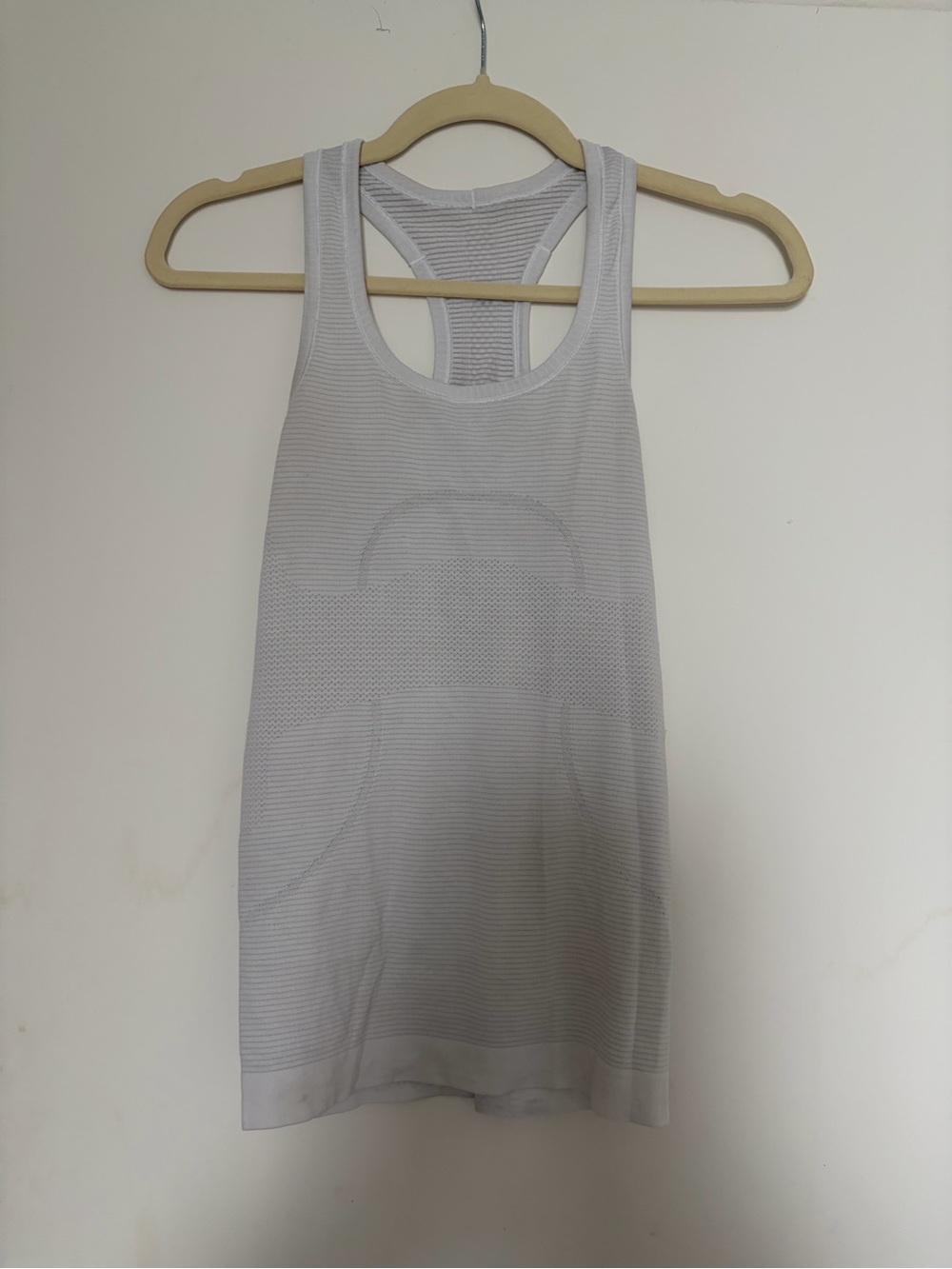 lululemon athletica White Racerback Seamless Tank